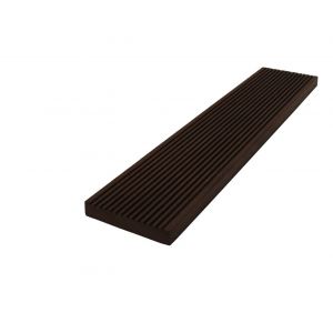 WPC Flachleiste chocolate braun - Riffelung