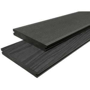 WPC massiv Terrassendielen Komplettangebot - anthrazit