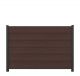 WPC Sichtschutz Chocolate Braun- Zaunpfosten Anthrazit