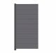 WPC Sichtschutzzaun halbes Element - Anthrazit