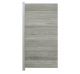 WPC Sichtschutz Sandgrau-Mix - Zaunpfosten Aluminium