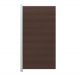 WPC Sichtschutzzaun Chocolate - halbes Element