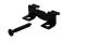 Edelstahlclip schwarz für WPC Massiv Terrassendielen